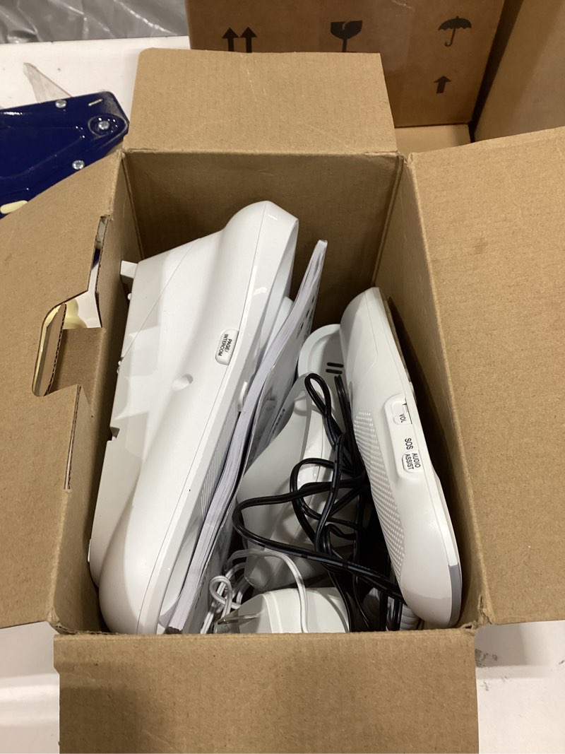 Condition photo showing As Is for VTech SN5147 Amplified Corded/Cordless Senior Phone with Answering Machine, Call Blocking, 90dB Extra-Loud Visual Ringer, One-Touch Audio Assist on Handset up to 50dB, White