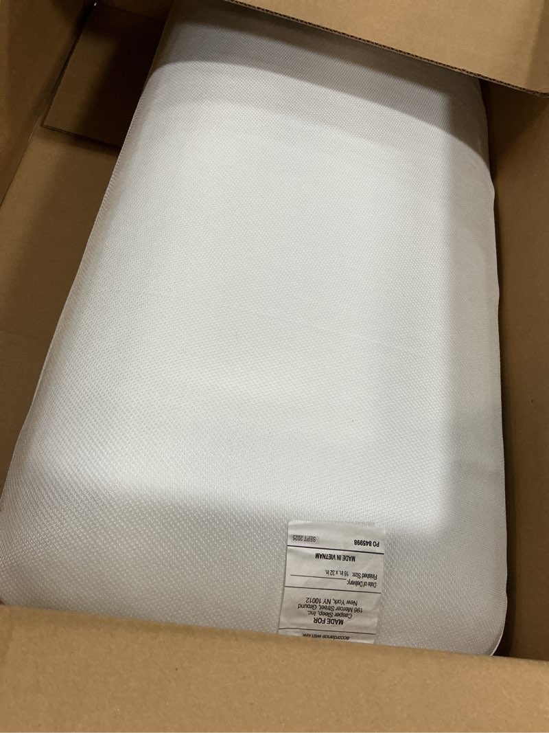 Condition photo showing As Is for Casper Sleep Essential Cooling Foam Pillow, King Size – Firm Memory Foam with Cooling Cover, Supports Side Sleepers, Breathable & Pressure-Relieving King Essential Cooling Foam Pillow Single Pack