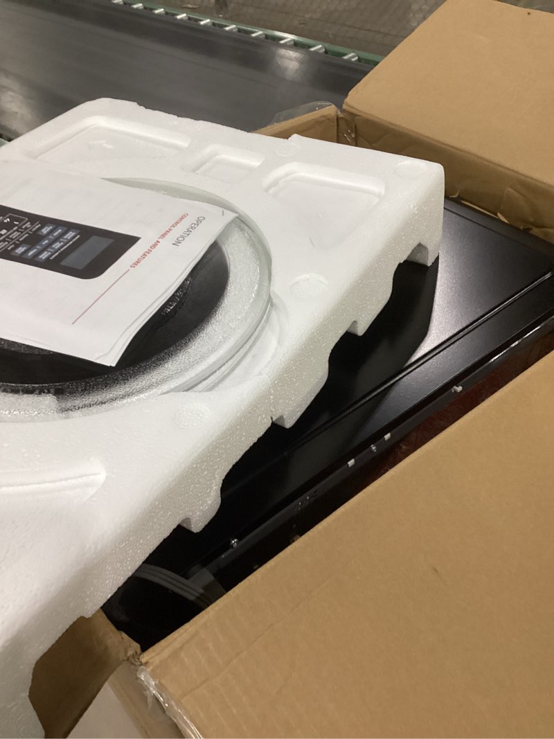 Condition photo showing New/Like New for “Not Tested” TOSHIBA EM131A5C-SS Countertop Microwave Ovens 1.2 Cu Ft with 12.4\" Removable Turntable Smart Humidity Sensor, 12 Auto Menus Mute Function ECO Mode Easy Clean Interior, 1000W, Silver 1.20 Cu.ft
