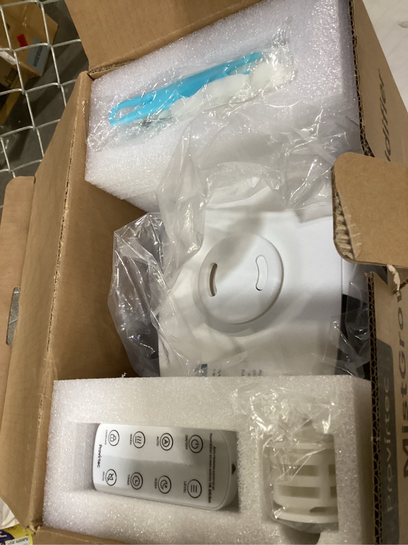 Condition photo showing Good Condition for NOT TESTED 6L Self-Cleaning Humidifier for Large Room, CleanCare Warm & Cool Mist, No-Leak Design & Top Fill, 60 Hour Runtime, Quiet Ultrasonic Auto Mode with Remote Control for Bedroom & Home