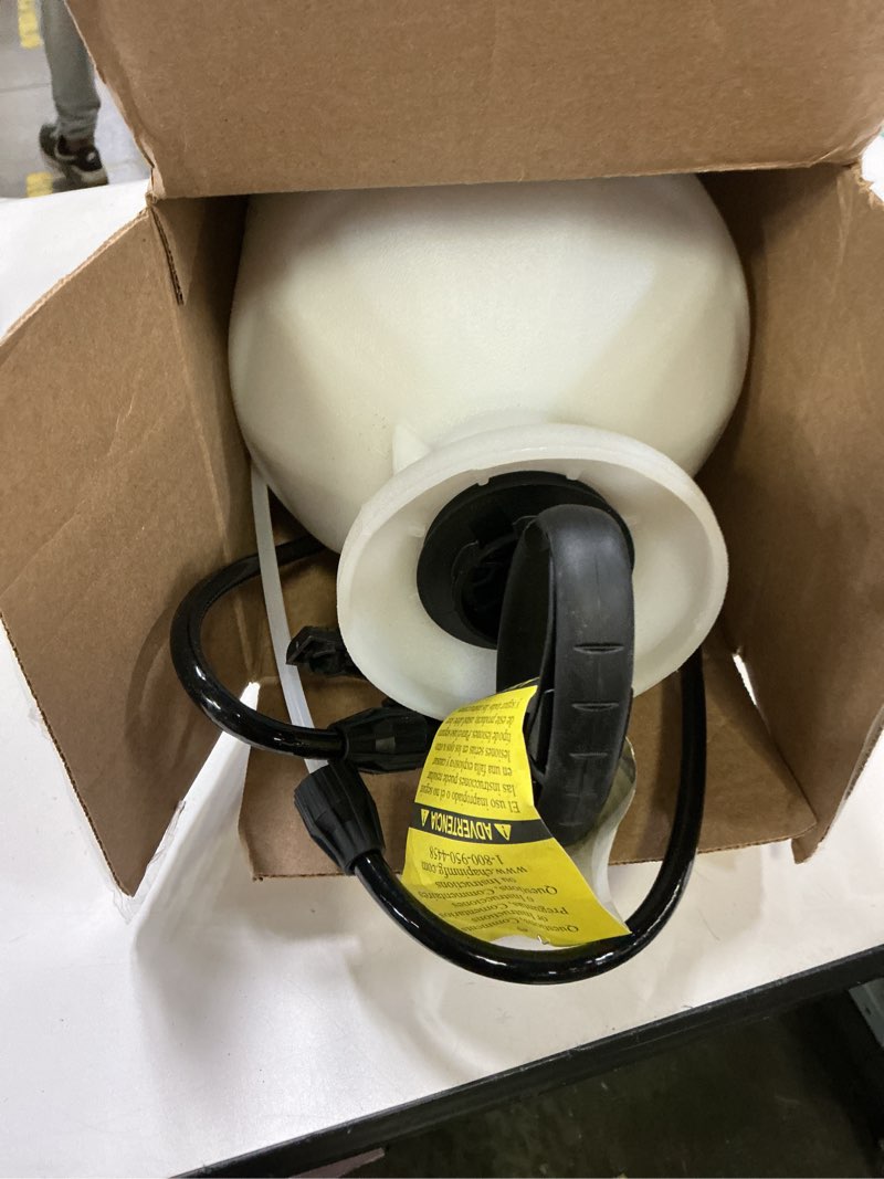 Condition photo showing Good Condition for chapin 20006 pump sprayer, 3?gallon, lawn & garden, translucent poly tank, funnel?top, surespray anti?clog filter, adjustable cone nozzle & 34" hose for fertilizer, weed & pest application