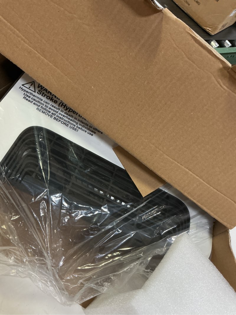 Condition photo showing As Is for Utilitech 1500-Watt 120 -Volt Heater fan Heater ( 14.76-in L x 16.93-in H Grille )