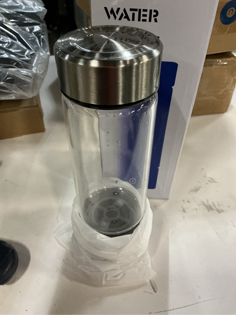 Condition photo showing As Is for Hydrogen Water Bottle Generator, Portable Rechargeable aquahealth Hydrogen Water, Hydrogen Water Ionizer Machine, with SPE/PEM Technology, for Home Office Travel Fitness Drinking Sliver