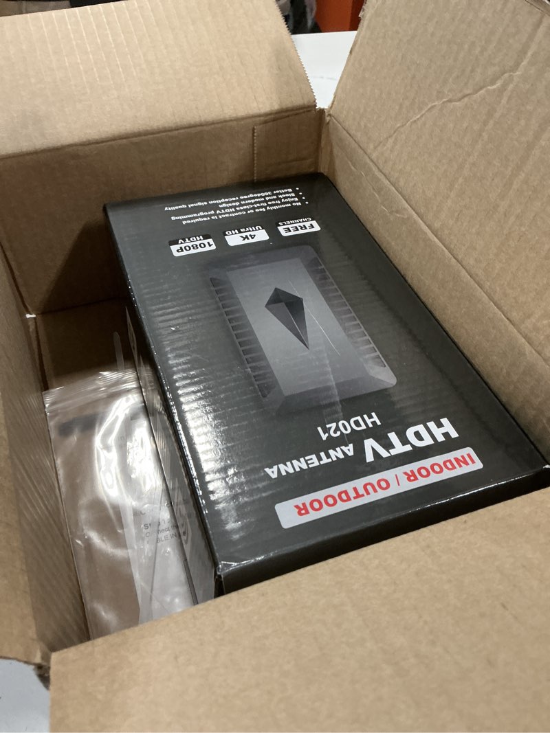 Condition photo showing New/Like New for 3800+ miles range tv antenna indoor, 2026 upgraded strongest digital antenna for smart tv, hd antennas with amplifier support smart tv and old tvs, 360° reception for 8k 4k 1080p -30ft long cable black
