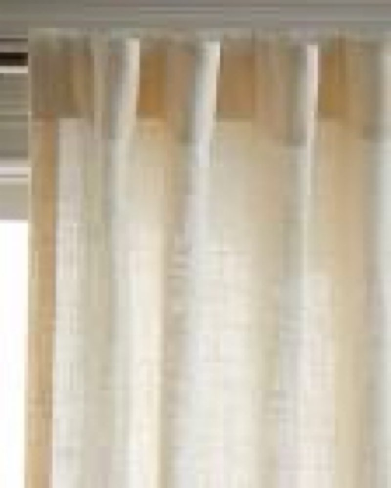 quince cotton sheer curtain set ivory (48”x108)  set of 2)