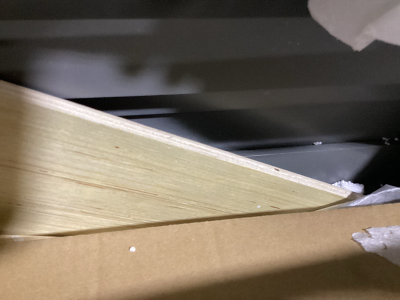 Condition photo showing Good Condition for Gray Shaker Bathroom Vanity Sink Base with Drawers 36 in Ready-to-Assemble Cabinet