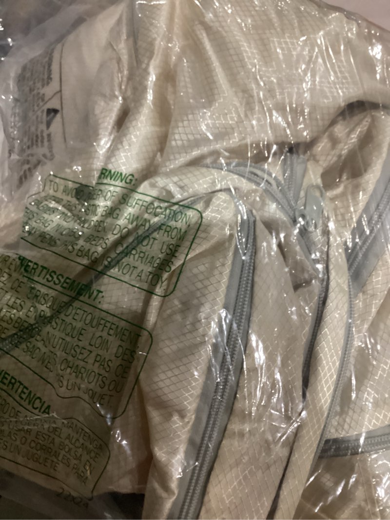 Condition photo showing As Is for DIMJ Comforter Storage Bag 6 Pack - Blanket Storage Organizer Compression Bags, Large Capacity Ultra Space Saving Self Compression Organize for Bedding, Pillow, Duvet, Sheet Storage with Zipper Window Beige 66L x 6 Pack