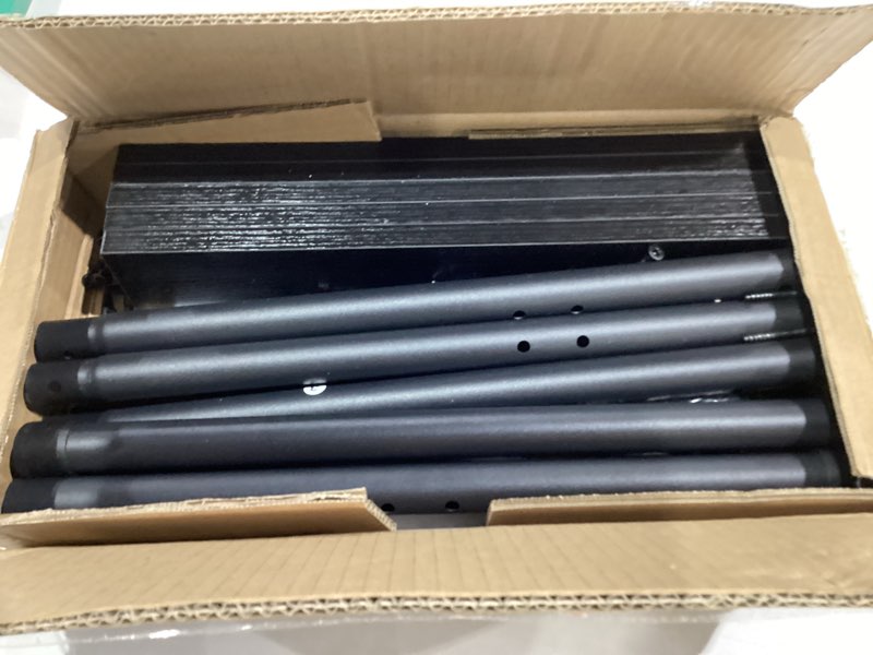 Condition photo showing Good Condition for HOOBRO Blanket Ladder, 5-Tier Towel Rack with Hooks, Wall-Leaning Blanket Rack, Decorative Display Ladder Shelf, Scarves, Industrial, Living Room, Bedroom, Black BB52CJ01 17.3"L x 63"W Black + Black