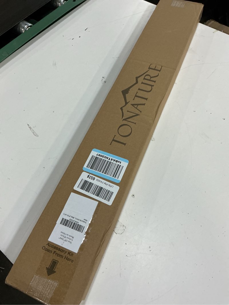 Condition photo showing New/Like New for No Drill Cellular Shades for Indoor Windows, Thermal Insulating & Noise Reducing Honeycomb Blinds, Cordless Free Stop Blinds Light Filtering, White, 29" W x 64" H 29"W x 64"H White(light Filtering)