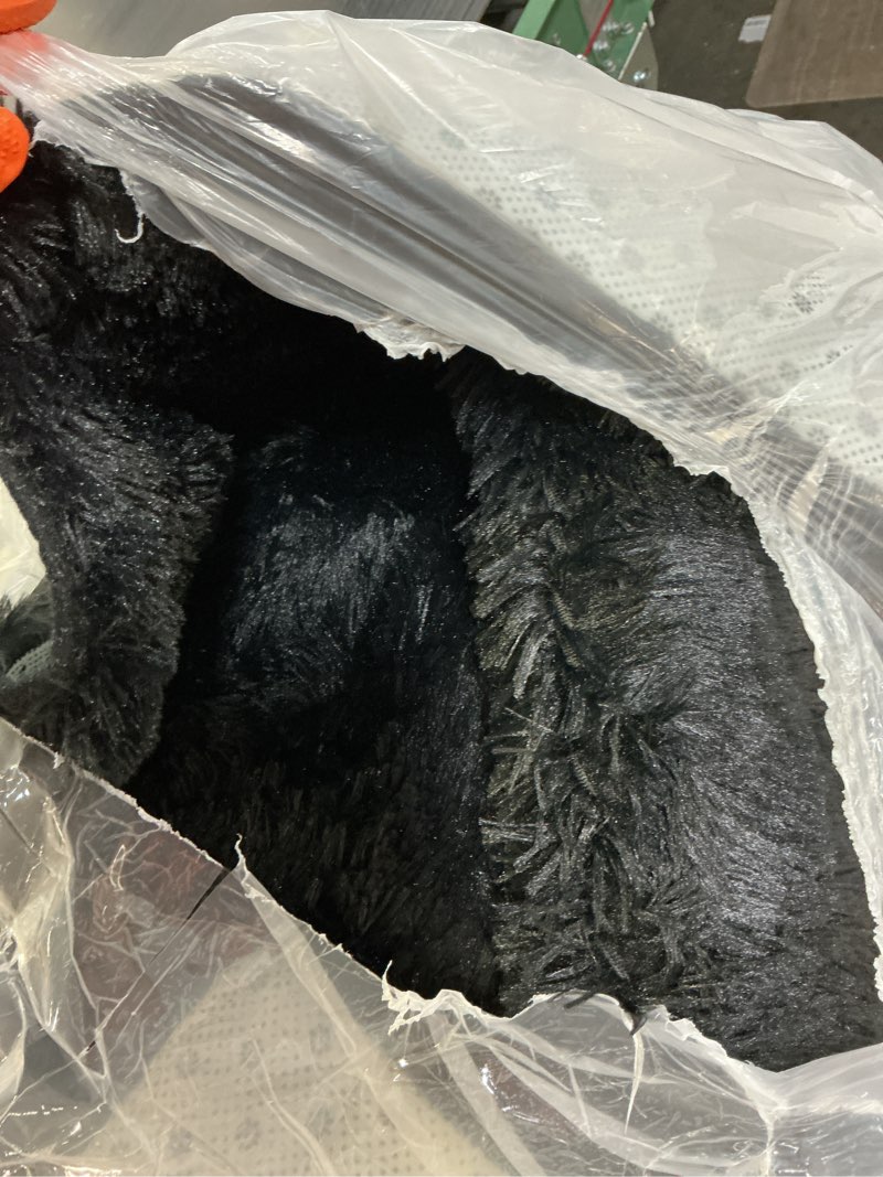 Condition photo showing As Is for similar shag area rug,indoor ultra soft plush rugs for bedroom living room, non-skid modern nursery faux fur rugs for kids room home decor (3x5 feet, black)