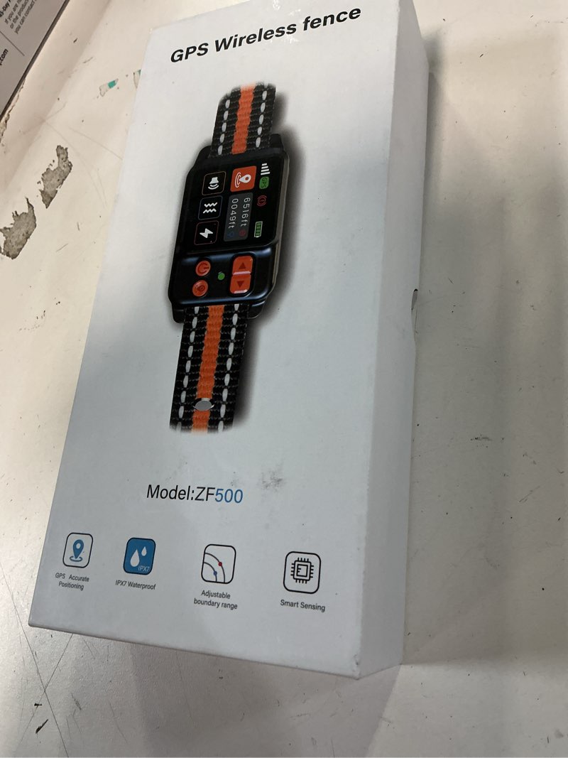 Condition photo showing New/Like New for GPS Wireless Dog Fence System, Electric Dog Fence Using GPS Electric Satellite Technology, IPX7 Waterproof Rechargeable Design, GPS Dog Collar has 2 Modes Circular and Free-Form Fence