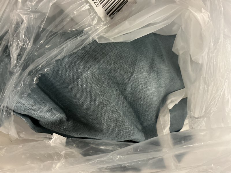 Condition photo showing Good Condition for european linen room darkening curtain - single panel, 48x96, chambray