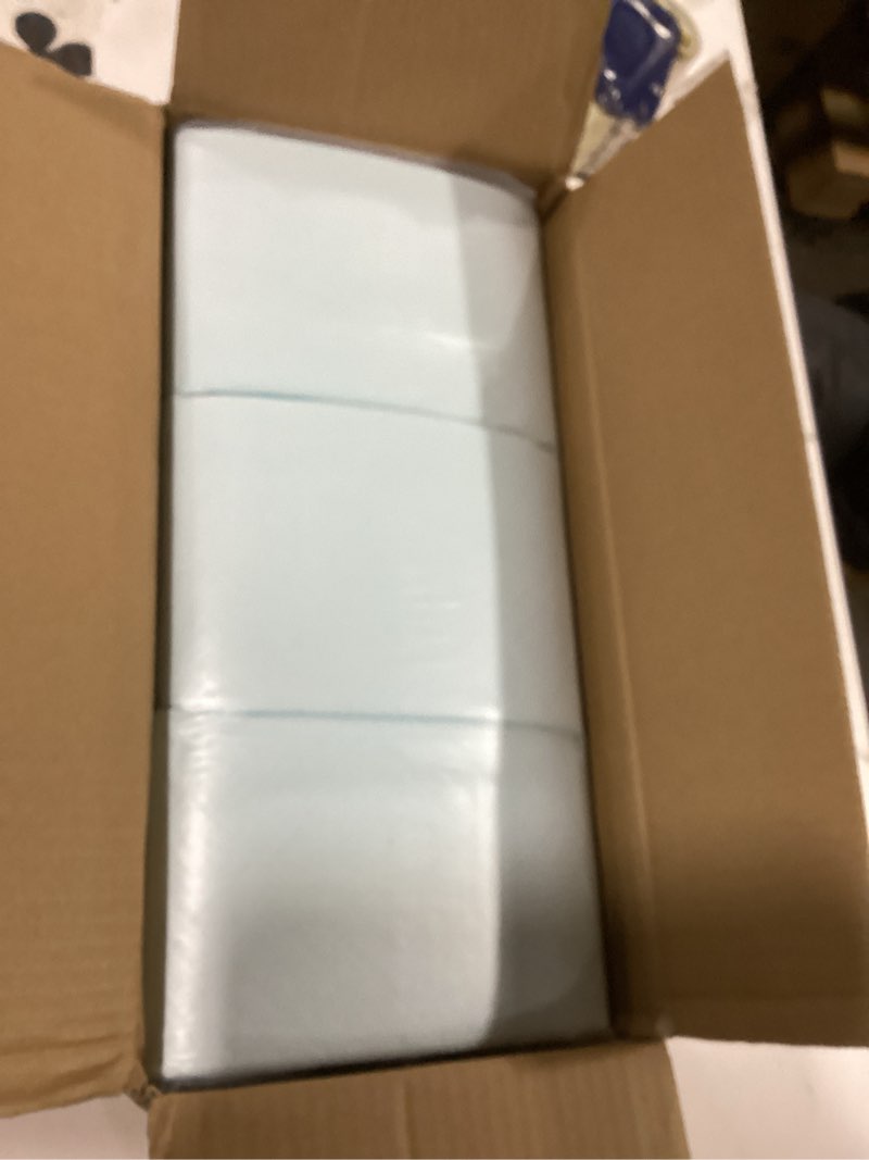 Condition photo showing New/Like New for Amazon Basics Dog and Puppy Pee Pads, 5-Layer Leak-Proof Super Absorbent, Quick-Dry Surface, Potty Training, Regular (22x22"), 150 Count, Blue & White Regular (150 Count)