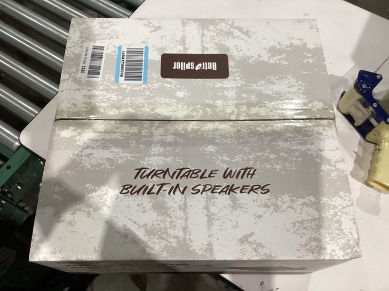 Condition photo showing Good Condition for Retrospiler Record Player, 3 Speed Bluetooth Turntable with Built-in Speakers, FM Radio, Vinyl-MP3 E