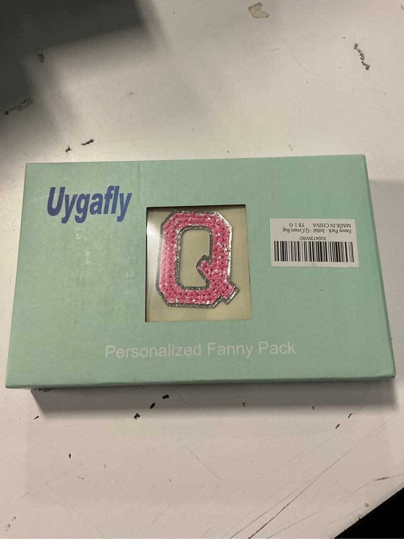 Condition photo showing New/Like New for Uygafly Graduation Gifts for Teens Kids Daughter Sister Her - Birthday Gifts for 3 4 5 6 7 8 9 10 11 12 13 Year Old Girls,Fanny Pack Crossbody Bag Belt Bag Cute Trendy Stuff | Cream,Initial Q Cream Q