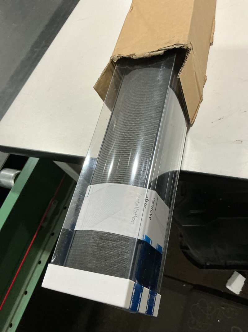 Condition photo showing Good Condition for MYshade Roller Shades Zebra Blinds for Indoor Windows Cordless Day and Night Light Filtering Dual Layer Roller Window Blinds & Shades, Easy to Install, Size 34" W x 72" H, Black Black 34"W x 72"H