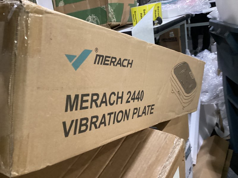 Condition photo showing Good Condition for merach vibration plate exercise machine, vibration plate 440 lbs capacity, bluetooth and silicone pedal, stimulate deep fat, vibration plate for lymphatic drainage, vibrating for weight loss white