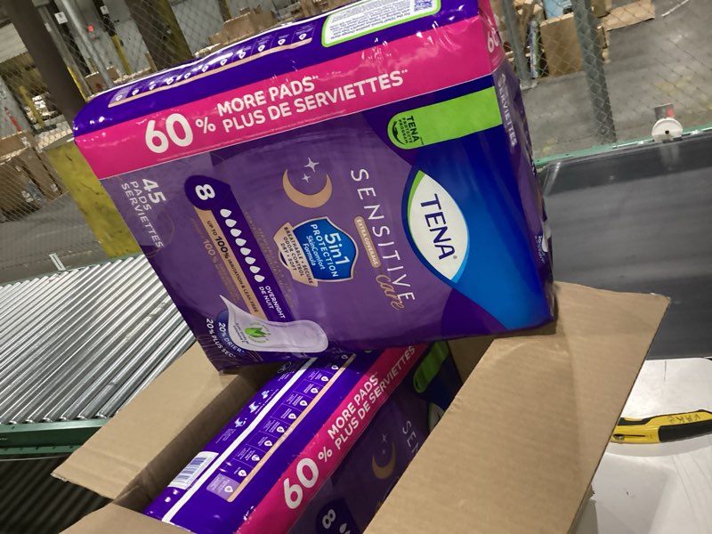 Condition photo showing New/Like New for TENA Sensitive Care Incontinence Pads for Women - Ultimate Absorbency - Extra Coverage - 90ct