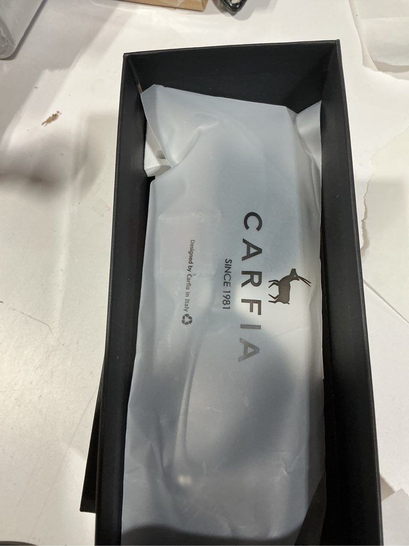 Condition photo showing New/Like New for carfia polarized sunglasses for women: acetate, small/medium size, uv400 anti glare ca5354 4 - black frame grey lenses small face frame width 138mm