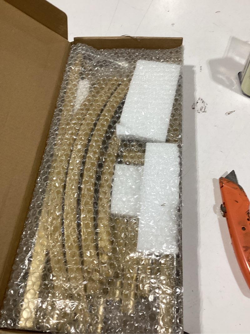 Condition photo showing Good Condition for Fomcet 6FTx2.6FT Metal Gold Wedding Arch Backdrop Stand Balloon Arched Frame for Ceremony Birthday Party Graduation Bridal Baby Shower Anniversary Background Decoration 6x2.6FT(HxW) Gold