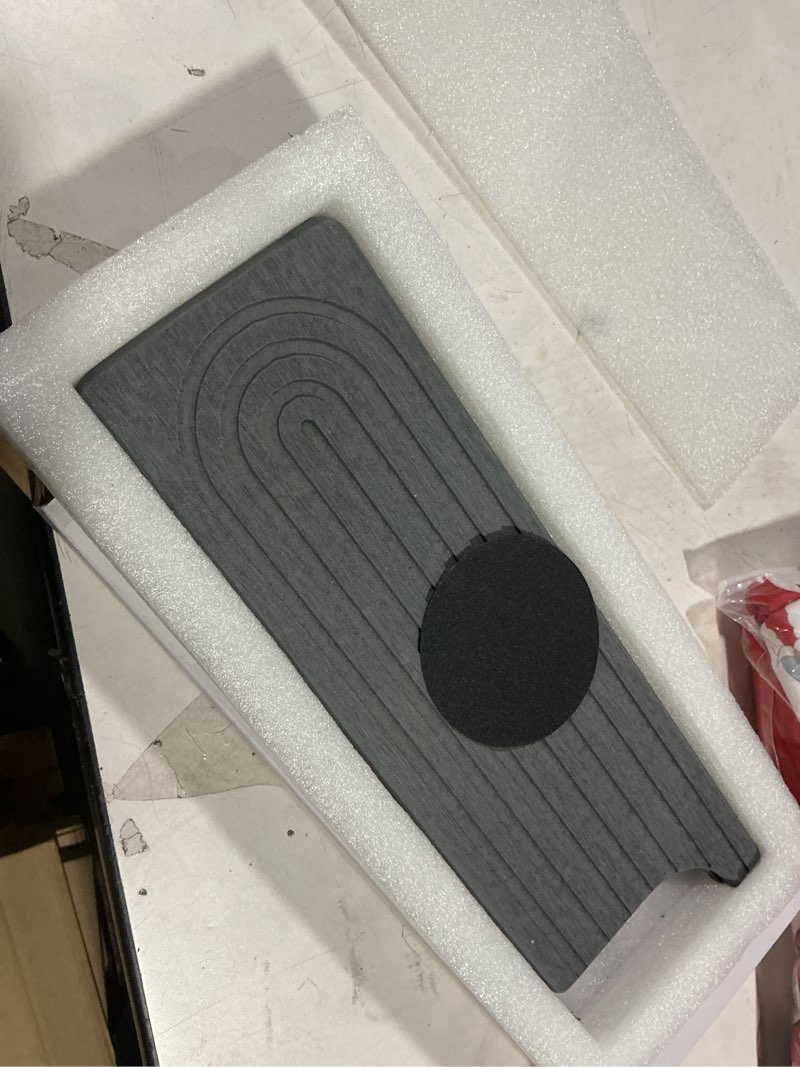 Condition photo showing New/Like New for Faucet Mat for Kitchen Sink, Diatomite Stone Drying Sink Protectors, Bathroom Faucet Splash Guard, Quick Dry Water Absorbing, Non-Slip Stone Tray for Kitchen Counter, Grey, 23.6" x 3.9" 23.6" x 3.9" Gray