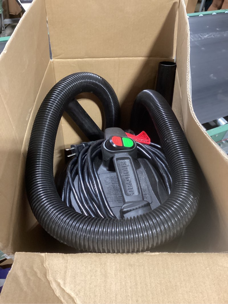 Condition photo showing Good Condition for shop-vac 4-gallon 6 hp corded wet/dry shop vacuum with accessories included
