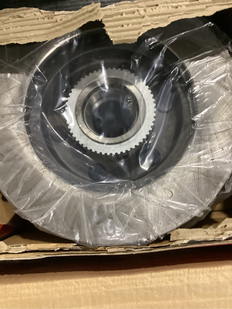 Condition photo showing Good Condition for (possibly used)premium front drilled and slotted disc brake rotors 2-pc set | drilled & slotted | brake disc rotor