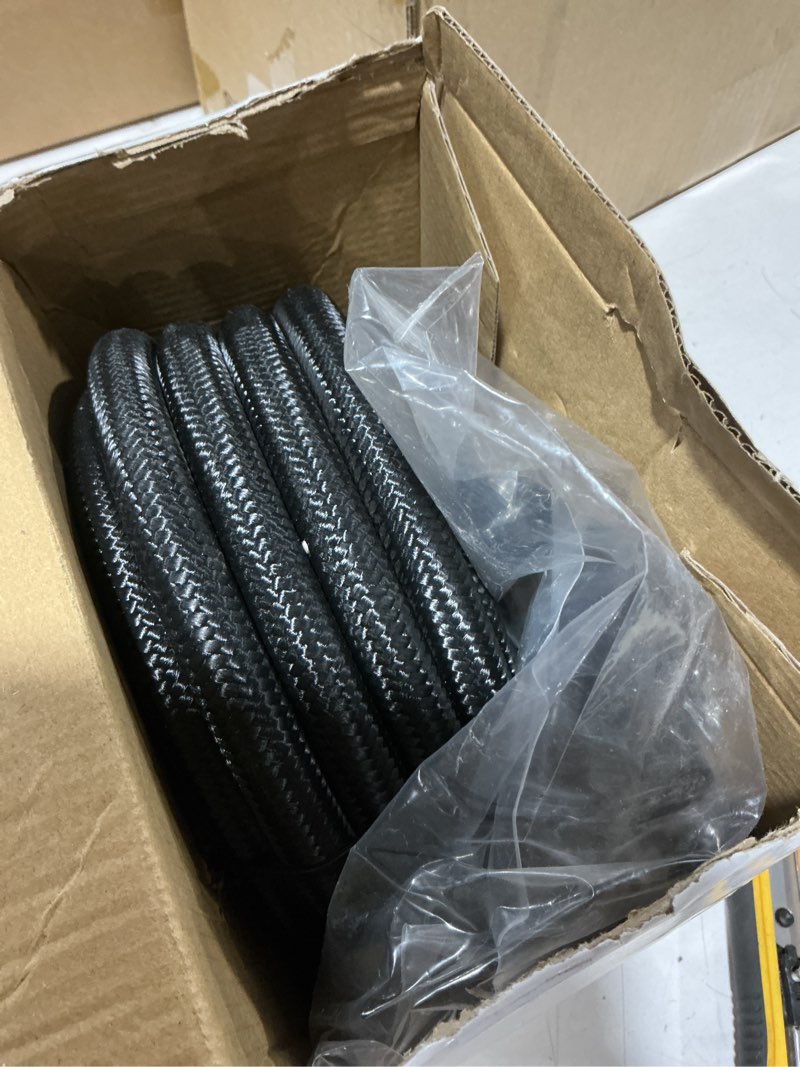 Condition photo showing Good Condition for 8an 20ft fuel line hose kit with fitting, nylon stainless steel braided 1/2" cpe fuel oil hose- 11.12mm id (an8, nylon) an8 nylon