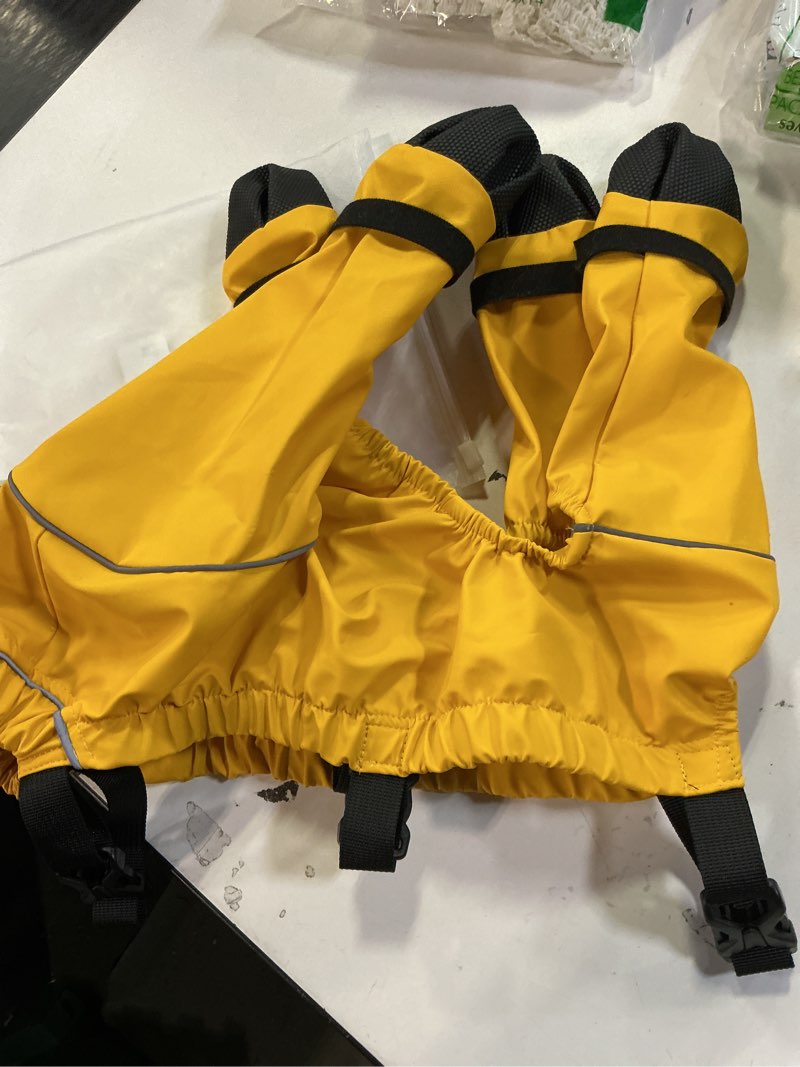Condition photo showing Good Condition for Yternal Waterproof & Dirt-Proof Dog Rain Boots for  Medium Dogs – Adjustable One-Piece Paw Prot