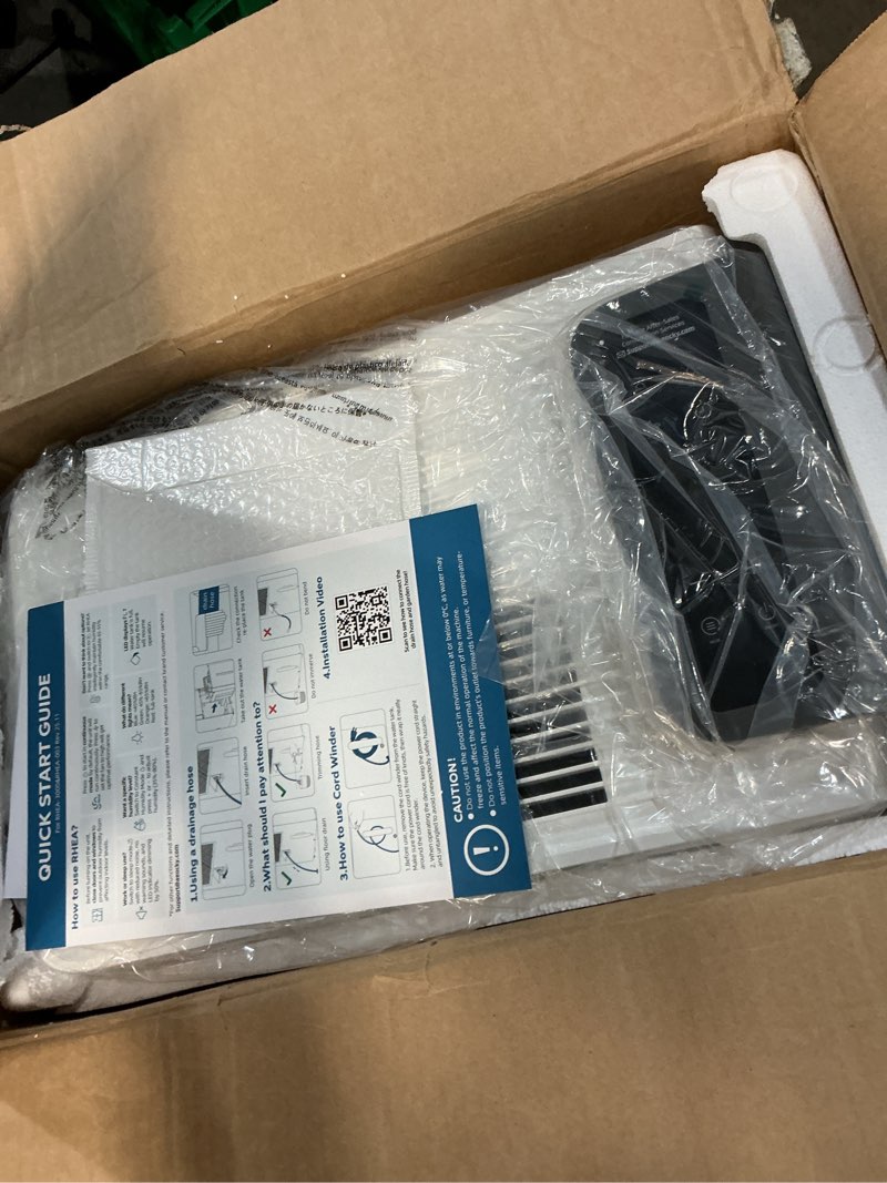 Condition photo showing Good Condition for aeocky 7000 sq.ft energy star most efficient 2025 dehumidifier, max 140 pint/day smart compressor dehumidifier with drain hose, intelligent humidistat,for basement,bedroom,home,bathroom 140 pints - 7000 sq.ft