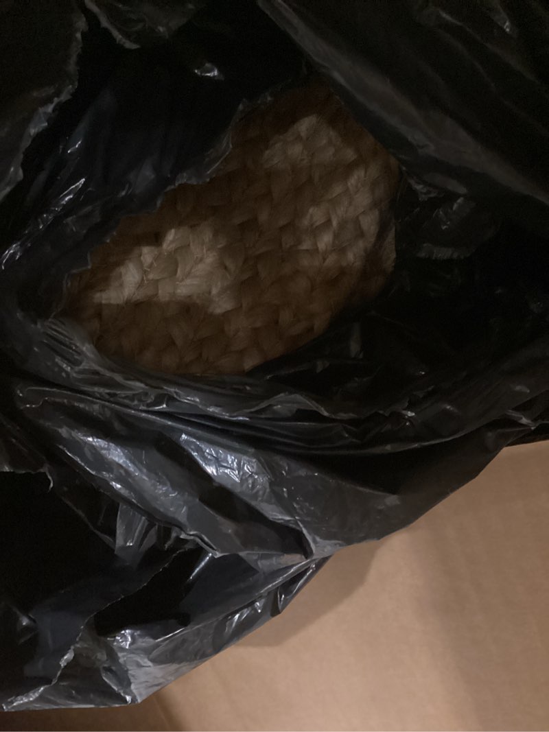 Condition photo showing Good Condition for KEMA Natural 8ft Jute Braided Round Area Rug,Handmade Reversible Boho Farmhouse Rug, Rustic Vintage Handwoven Carpet for Living Room, Bedroom, Entryway & Kitchen 8' (Round) Braided Rug