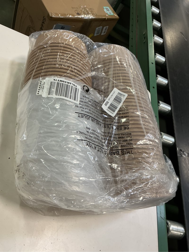 Condition photo showing Good Condition for 36oz 50 Sets Large Kraft Paper Bowls with Lids, Disposable Bowls with Lids, Paper Salad Bowls, Paper Food Container with Lid Perfect for Hot/Cold Food, Soup, Salad, Ice Cream (36oz Kraft)50pcs cups+50pcs lids