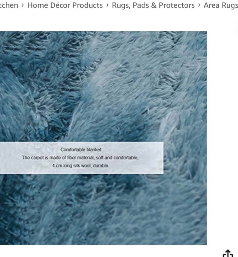 Ultra Soft Rug Mat, Ultra Soft Fluffy Area Rug,Cream Plush Area Rug,Carpet for Bedroom Living Room College Dorm