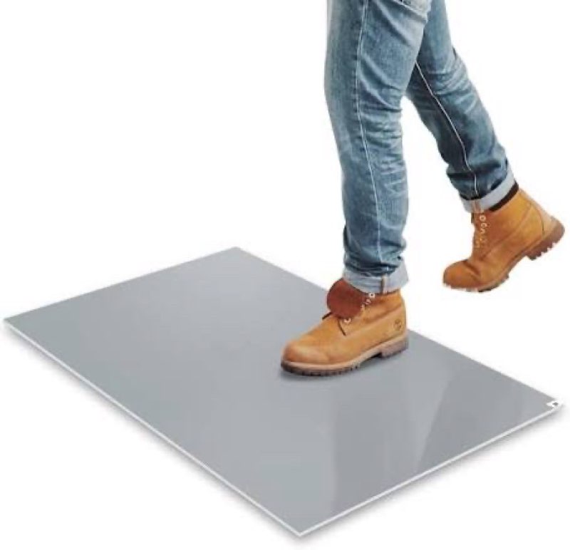 satech sticky/tacky/adhesive mat 26" x 45" gray (case of 4 mats,30 sheets each) for cleanroom labora