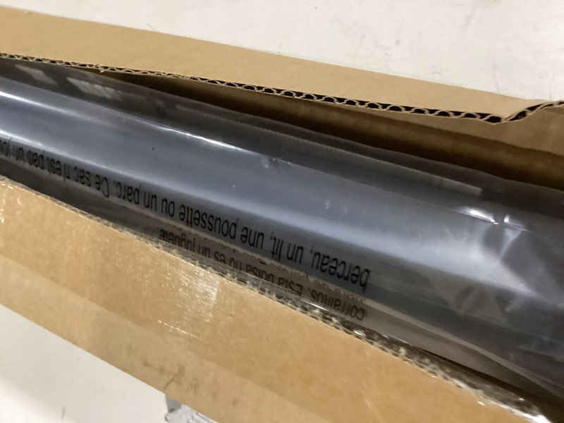 Condition photo showing As Is for LazBlinds Cordless Cellular Shades, No Tools No Drill Blackout Honeycomb Shades Pleated Blinds for Windows, 33.5'' W x 48'' H, Dark Grey Blackout-dark Grey 33 1/2'' W x 48'' H