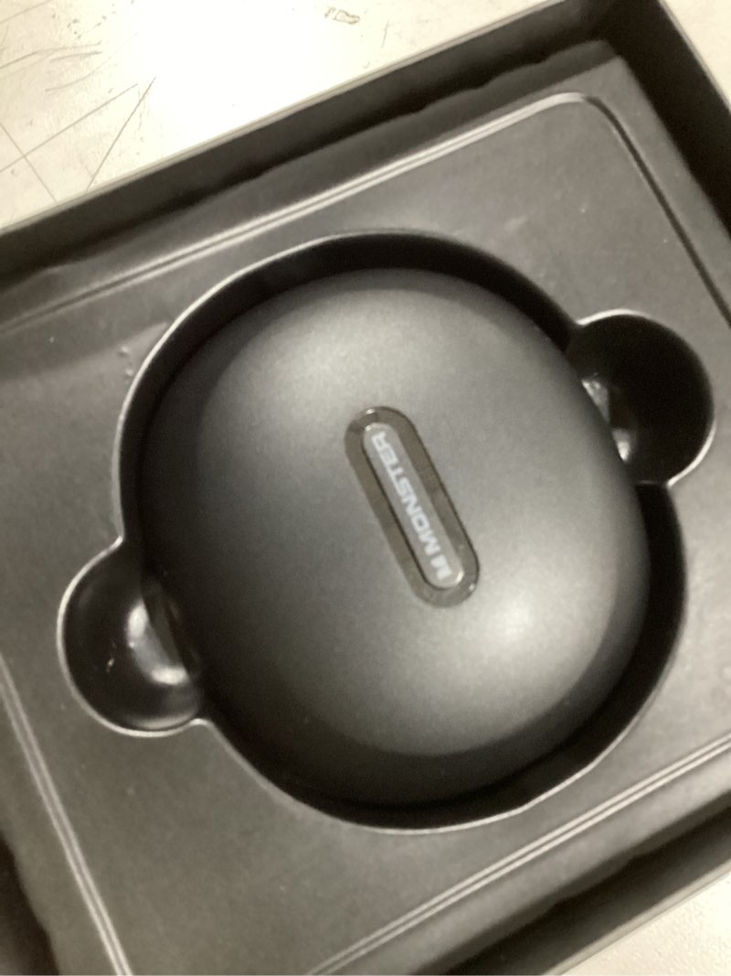 Condition photo showing New/Like New for monster open ear ac210 headphones, bluetooth 5.4 earphones stereo sound, wireless headphones 30 hours playback, type-c charging, hd clear calls, touch control, ipx5 waterproof open ear earbuds,black
