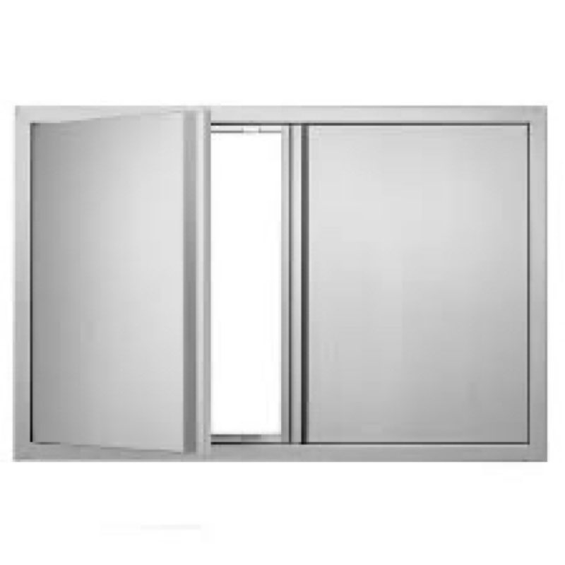 Double Outdoor Kitchen Door 36 in. W x 24 in. H BBQ Access Door Stainless Steel Flush Mount Door Wall Vertical Door