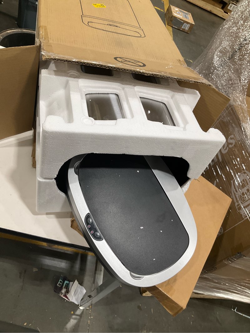 Condition photo showing Good Condition for 13 gallon automatic trash can with lid, touch free stainless steel kitchen trash can smart garbage can 50l high capacity electronic sensor trash bin waste bin for room kitchen office, silver