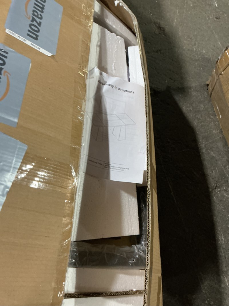 Condition photo showing As Is for similar 63\" Solid Wood Executive Desk, Farmhouse Office Computer Desk with Sturdy Legs for Home Office