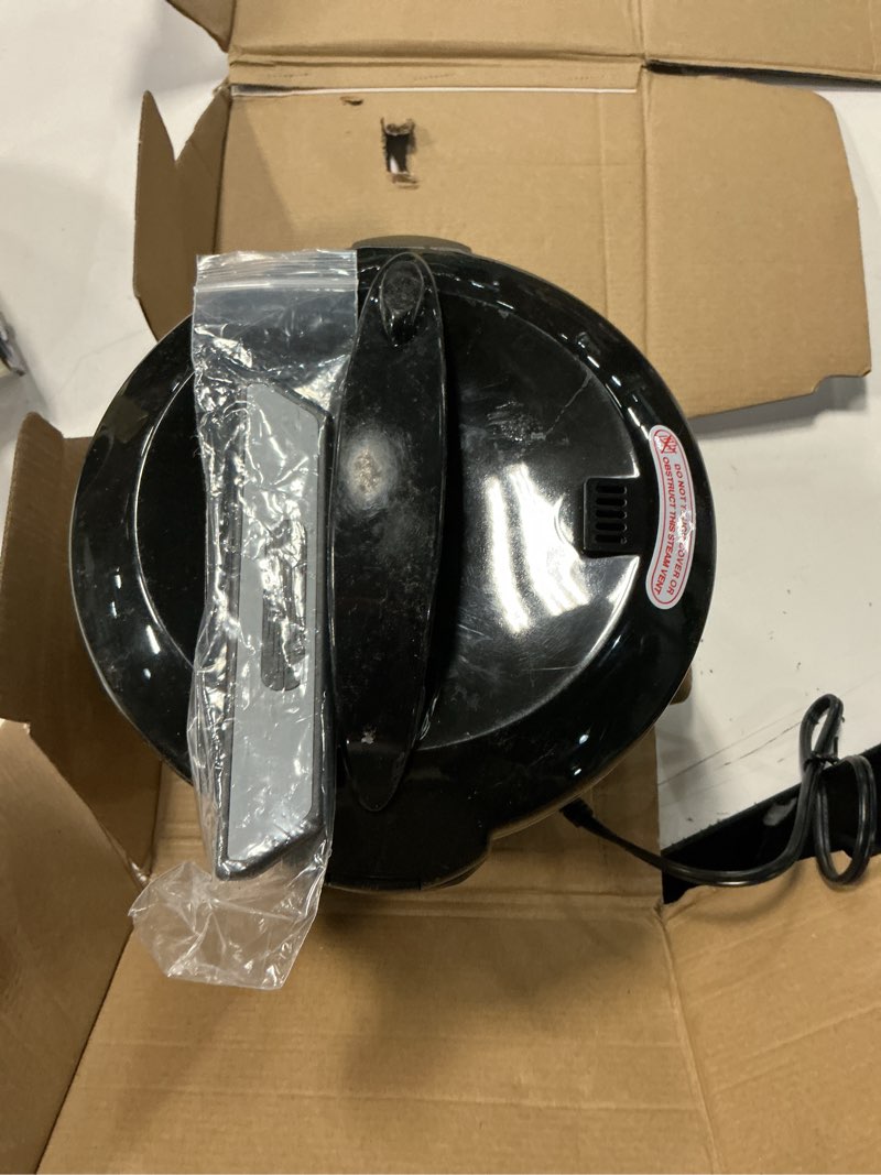 Condition photo showing As Is for aroma digital rice cooker, 4-cup (uncooked) / 8-cup (cooked), steamer, grain cooker, multicooker, 2 qt, stainless steel exterior, arc-914sbd 4 cup uncooked / 8 cup cooked