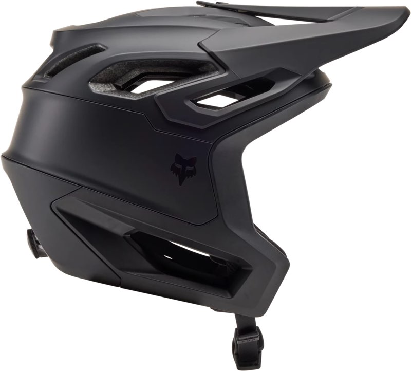 Fox Racing Dropframe Pro Mountain Bike Helmet, Matte Black, Small