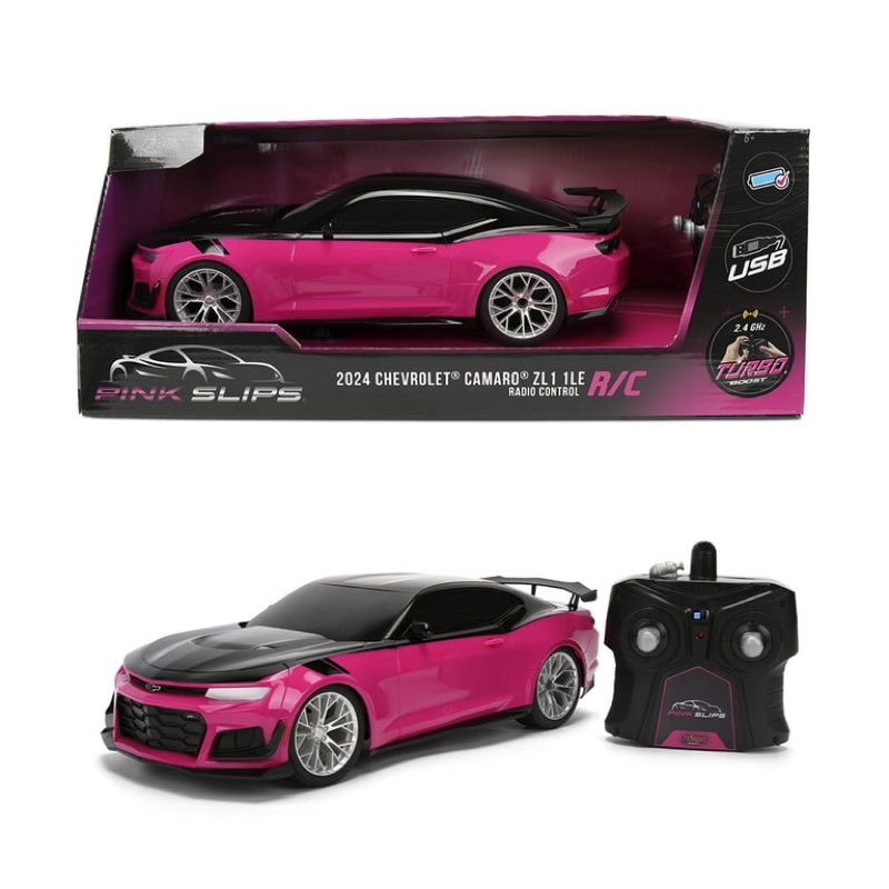 pink slips 1:16 2024 chevy camaro zl1 1le rc radio control cars, plastic, 6+  