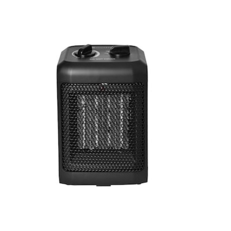 utilitech 1500 -watt ceramic compact personal indoor electric space heater with thermostat
