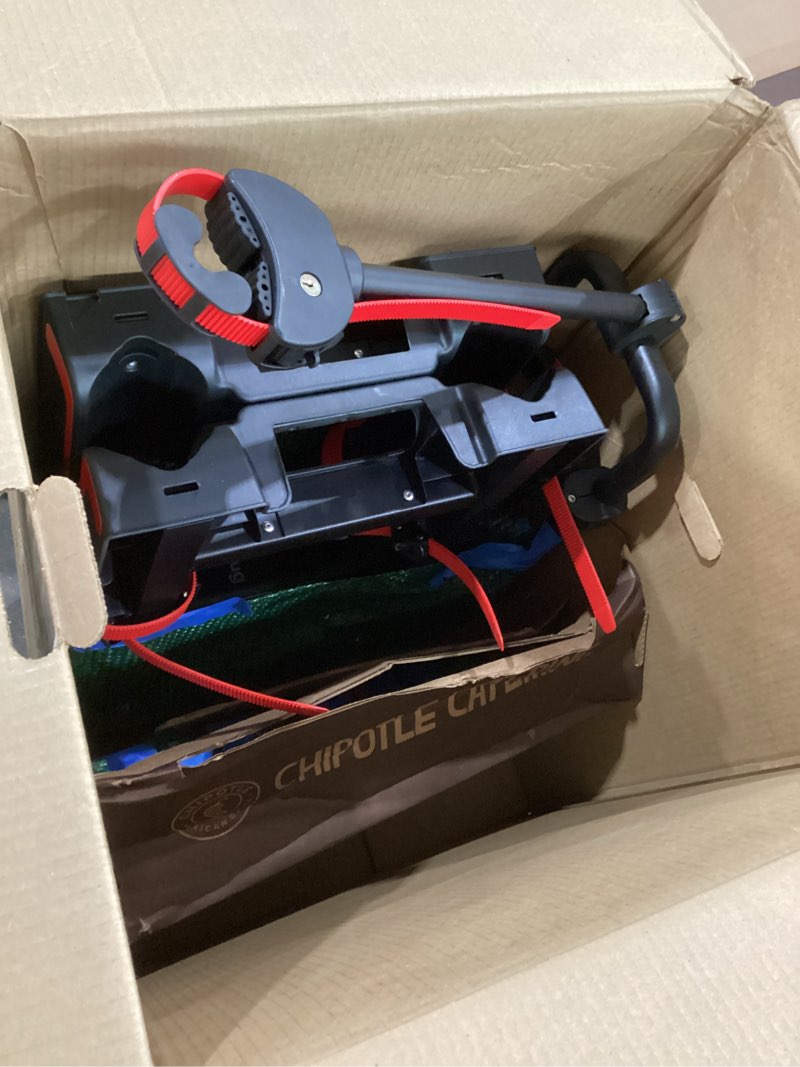 Condition photo showing As Is for BougeRV 2'' Ebike Rack Hitch with Ramp for Car SUV Truck, Electric Bike Rack for 2-Bikes, Max Load 90kg/200lbs, Easy Use, Tilting & Foldable Hitch Bike Carrier Rack