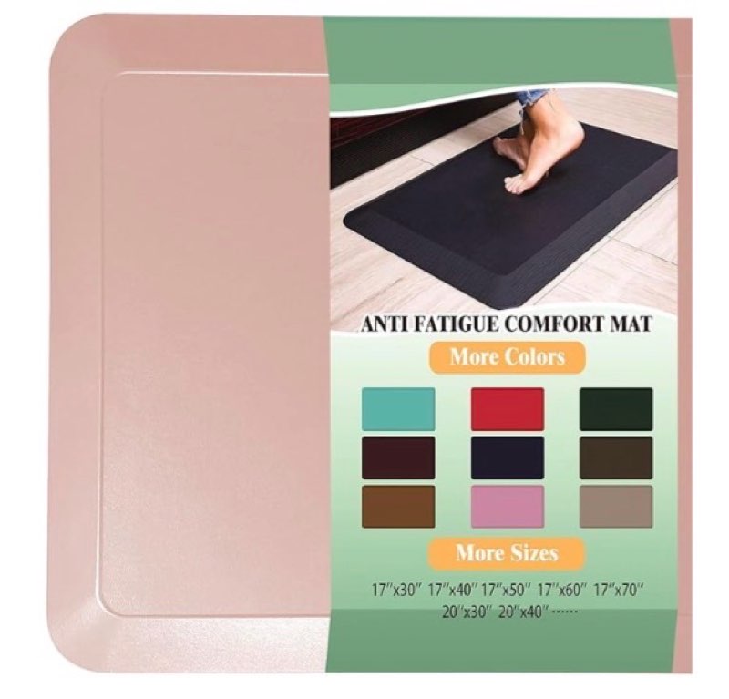 HEALEG Anti Fatigue Floor Mat,Kitchen Mat, Standing Desk Mat – Comfort at Home, Office, Garage - Pol