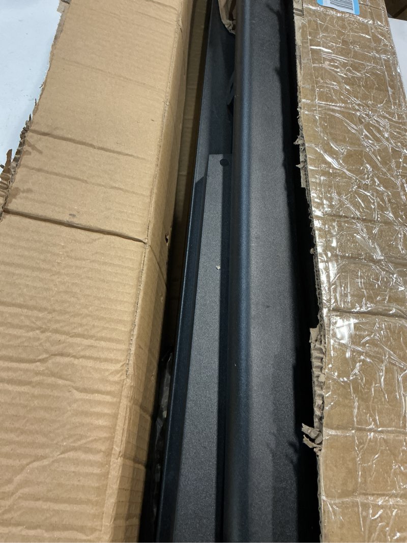 Condition photo showing As Is for hand rails for outdoor steps?stair handrail & indoor stair railing kit?railings for outdoor steps for fence & outdoor steps (2, black-with balusters, 2 step) black-with balusters 2 step 2