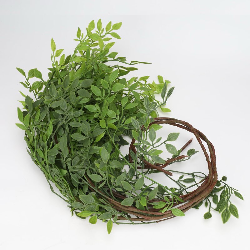 artificial nandina stems for vase, faux green spring plant branches, fake floral eucalyptus stems, realistic greenery, décor for office, dining or coffee table, kitchen, living room floor