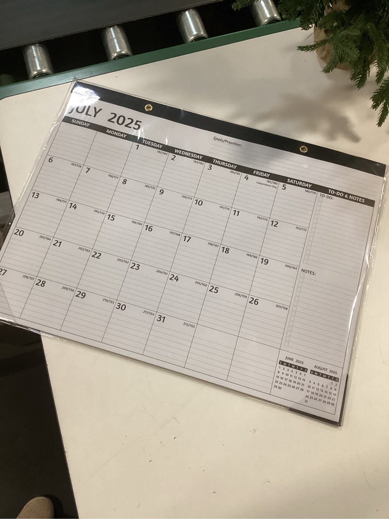 Condition photo showing New/Like New for 2026 Desk Calendar – Large Desk Calendar 2026, 22'' x 17'', Jan 2026 - Dec 2026, 2026 Desk/Wall Calendar with Desk Pad, To-do Lists, Ruled Blocks, Corner Protectors 22'' x 17'' Black