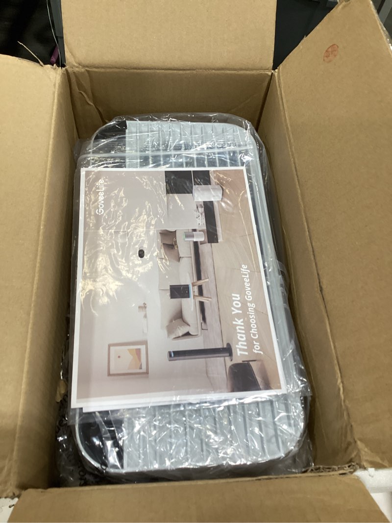 Condition photo showing As Is for goveelife smart air purifier for home large rooms, covers up to 1046 ft², pm2.5 monitor, sleep mode, 3-in-1 filter air purifier with app and alexa control for pet hair, odors, pollen and smoke with pm 2.5 sensor