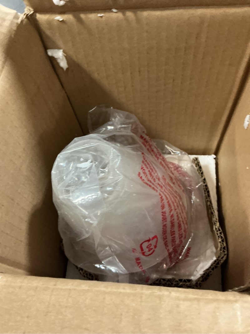 Condition photo showing New/Like New for aspen creative 23026-4a transitional style replacement bell shaped frosted glass shade, 2-1/8" fitter size, 4-3/4" height x 5-3/8" diameter, 4 pack bell shaped frosted glass b